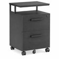 Caisson de Bureau Roulettes avec Serrure et Espace de Rangement